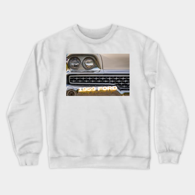 1959 Ford Country Squire Station Wagon Crewneck Sweatshirt by Gestalt Imagery